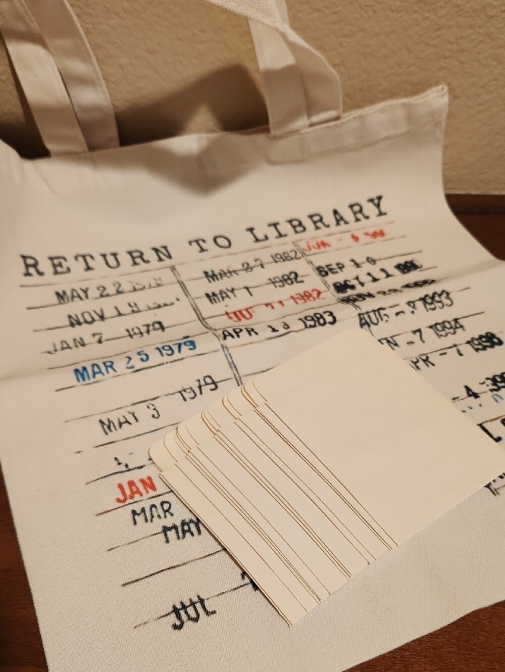 Return to Library Tote Bag & Book Pockets
